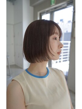 タス(tas) 前上がりボブ 似合わせカット顔周り顔まわり髪質改善