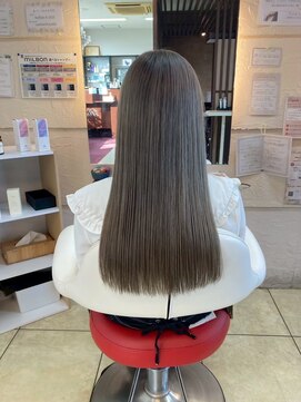 美容室 ルーフトップ(Roof top) 髪質改善白髪ぼかしハイライトカラー前髪カットベージュカラー