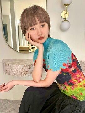 ロマリア(Lomalia) ショートヘア[表参道/原宿/ダブルカラー/ケアブリーチ/縮毛矯正]