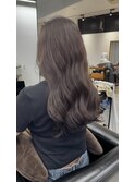 初カラーにおすすめ！ラベンダーアッシュ ブリーチなし！