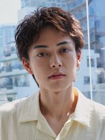 テン 心斎橋(tenn.)&nbsp;アクティブショートフェザーパーマルーズショートセンターパート