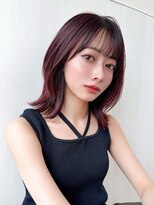 アフロート エル 大阪(AFLOAT L)&nbsp;【20代30代】前髪/顔周りカット/イメチェン/ローズブラウン