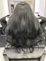 ヘアーデザイン ジェルム(Hair Design germe)&nbsp;プルエクステで黒髪ロング #しのだスペシャル