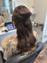 ヘアーアンドメイク ルシエル(hair&make Luxiel)&nbsp;ハーフアップシニョン風☆ヘアアレンジ
