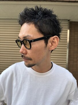 クオル キャスト 神戸三宮(QOL×cast) ベリーショートパーマメンズ
