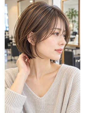 FRAMES 南浦和店【11月6日OPEN(予定)】 ショートボブ髪型20代30代40代前髪あり前髪なし面長丸顔南浦和