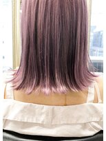 ヘア デザイン ヴェルダ(hair design Verda) ピンクパープルボブ