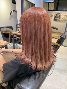 フラミューム 関内店(flammeum) サーモンピンク☆オレンジピンク【加藤】