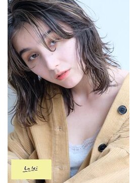 ラレイ(Lalei) 【表参道/青山】ハイライト×くびれセミディ【ささき】