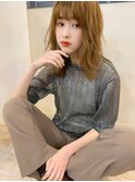 【アフロート添田】大人可愛いくびれセミディ ことりベージュ