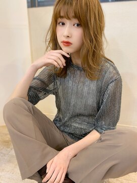 マリアバイアフロート(Maria by AFLOAT) 【アフロート添田】大人可愛いくびれセミディ ことりベージュ