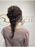 パティースタイルは人気のダウンスタイルで◎
