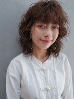 カンナ(Canna)&nbsp;パーマ/くるくるパーマ/かきあげ/マロンベージュ/髪質改善/20代