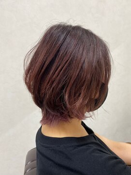 リンド 習志野市 京成大久保(Lind) 大人可愛いひし形ハンサムショートボブ前下がり