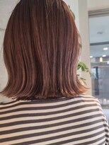 オーク 鷺沼(OAK)&nbsp;切りっぱなしボブ×ピンクブラウン