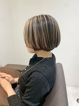 ルディー バイ ヘアーポケット(rudii by HAIR POCKET) マッシュショート×アンブレラカラー