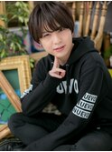 黒髪で好感度UP斜めバングマッシュヘアc5戸田公園20代30代40代