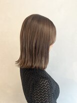 小森谷,切りっぱなしボブエアリーロングボブ,ピンクブラウンg52