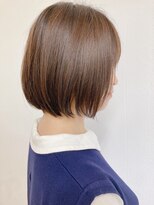 浪漫館 サンク(CINQ)&nbsp;ぱつっとボブ/大人ボブ/ベージュブラウン＠岩下2024/4