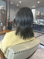 ネコ(NeCO.)&nbsp;切りっぱなしミディアムウルフ