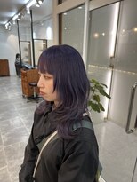 シア 新越谷店(SHEER)&nbsp;ラベンダーカラー×ウルフカット