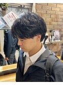 【社会人オススメ】ナチュラルセンターパート/ニュアンスパーマ