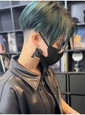 【SHARON 原宿】20代30代40代オリーブアッシュ ハンサムショート