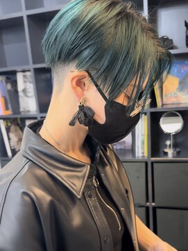 シャロン(SHARON) 【SHARON 原宿】20代30代40代オリーブアッシュ ハンサムショート