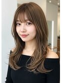 ミディアムレイヤー◎アースブラウン/髪質改善/表参道