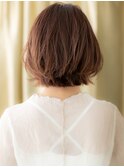 大人美人イヤリングカラー外ハネボブくびれヘアY上尾30代40代
