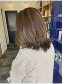 ボブからの伸ばしかけレイヤーカット