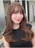 ふわっとコテ巻き王道韓国ヘア