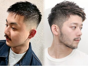 ラディックス(LADiX)の写真/三宮で“清潔感×好印象”ビジネスマンカット。フェードで作る大人の仕事映えスタイルが人気。