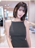韓国レイヤー顔周りカット透明感カラー髪質改善艶髪シースルー