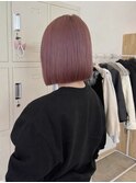 【MAYU】pink beige × bob hair