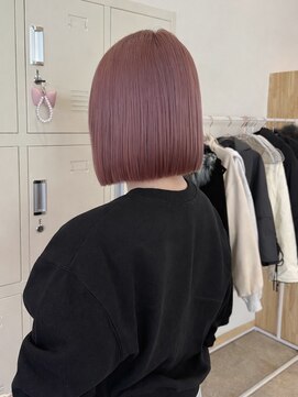 ソレイユトウキョウシブヤ(SOLEIL TOKYO shibuya) 【MAYU】pink beige × bob hair