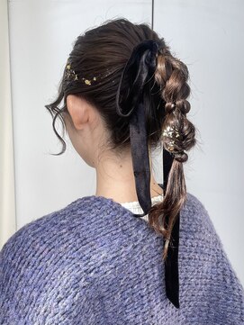 シャルムバイケンジ(Charm.by KENJE) 【編み下ろし】結婚式/お呼ばれヘア/銀座/有楽町/ヘアアレンジ