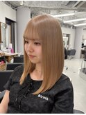 ミルクティーベージュ/ベージュ/ケアブリーチ