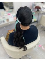 アイトーキョーエス 渋谷(AI TOKYO S)&nbsp;サイドポニーテール/サイドポニー/ヘアメ/渋谷ヘアメ/