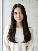 メテオストレート/ダークブラウン/内はねストレートレイヤー