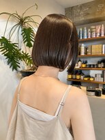 フォト 新宿三丁目(foto) 髪質改善縮毛矯正地毛風ストレート切りっぱなしボブ