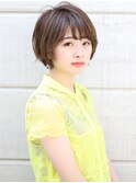 ショートボブ髪型【30代40代50代】ストレートパーマ黒髪アッシュ