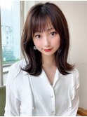 松宮錦糸町ヨシンモリココアベージュ前髪パーマミディアムウルフ