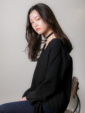 カッファ 東銀座(CUFFA) 【CUFFA】韓国レイヤードカット地毛風カラー東銀座築地新富町