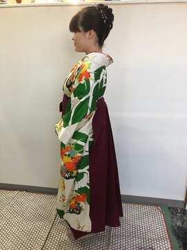 ヘアーブティック アート21ハーツ店 卒業式ヘアメイク着付け