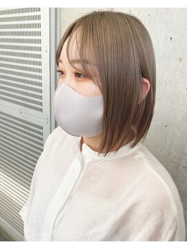 ガルボ ヘアー(garbo hair) #ボブ#オススメ#人気#ベージュ#グレージュ#下村スタイル