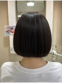 断髪式後の艶ボブ