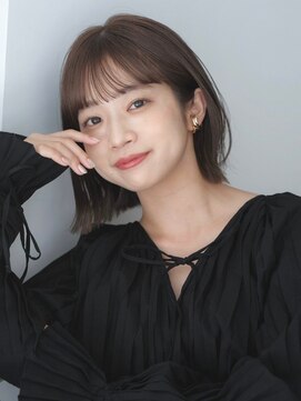 ガーデン タチカワ(garden tachikawa) 暗髪×ロブ×シースルーバング×オーガニックヘア