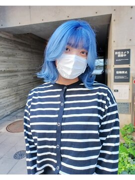 パープル(purple) スカイブルー