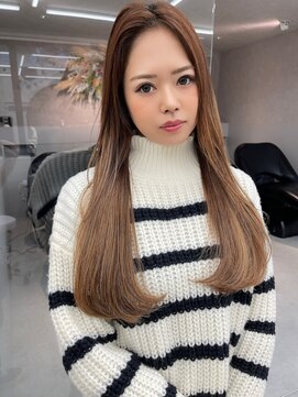 ロンド マーレ 天神大名店(Lond mare) 愛され韓国ヘア 韓国風レイヤースタイル 大人モテ透明感カラー